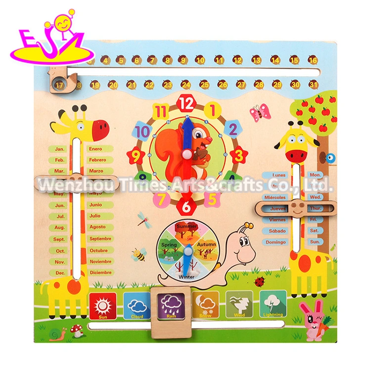 New Arrival Educational Wooden My First Calendar for Kids W09f022