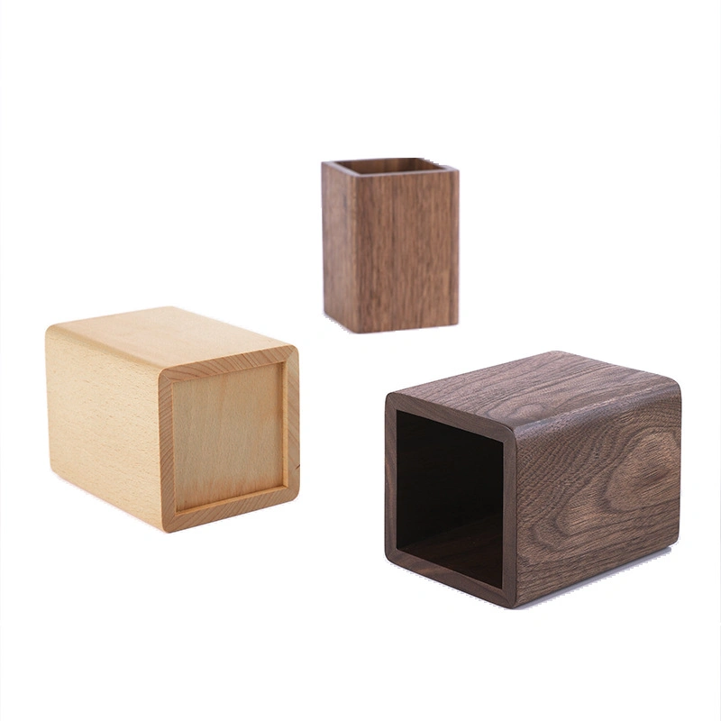 Bamboo Wood Desk Pen Pencil Holder Stand Multi Purpose Use Pencil Cup Pot Desk Organizer