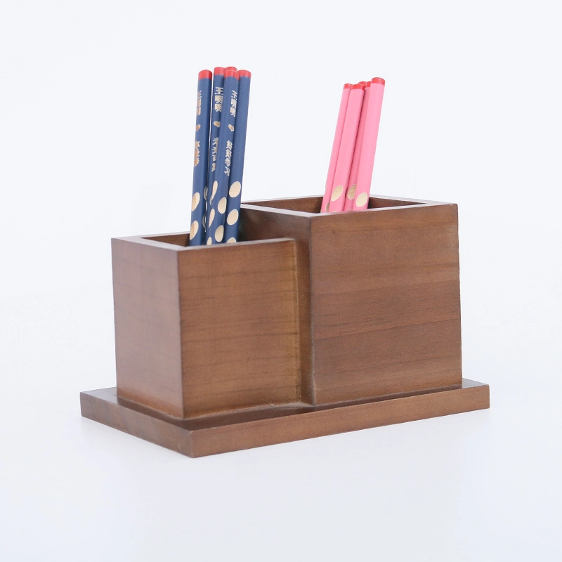 FSC&BSCI Wooden Pencil Holder Desk Accessories & Workspace Organizers