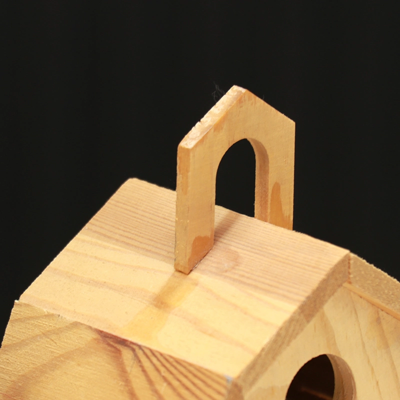 BSCI Factory Solid Wood Hanging Bird House for Outdoors