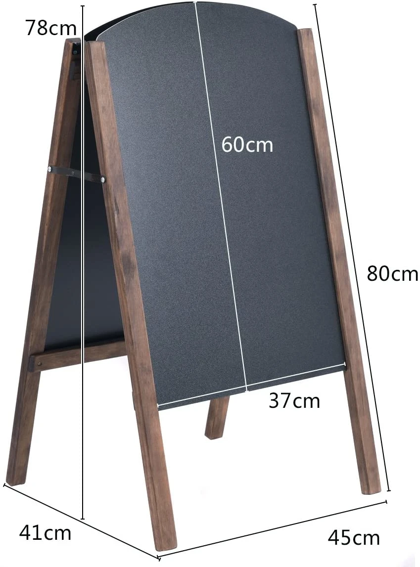 Wooden Folding Chalkboard Bar Advertising Blackboard