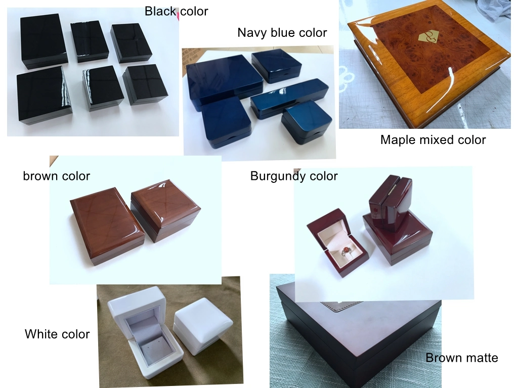 Customized Bamboo Tea Display Box Wood Coffee Package Box Wood Packing Box with Glass Window