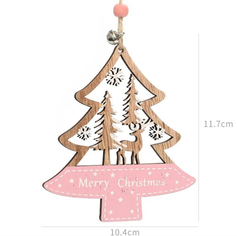 Wooden Crafts Creative Christmas Wood Pendant Home Decoration