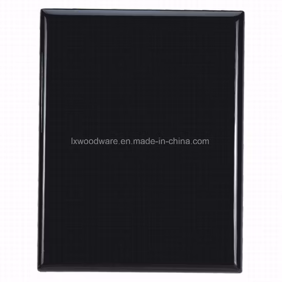 검정색 고광택 피아노 래커 목재로 만든 상패